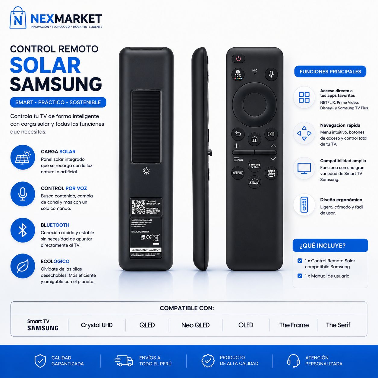 Control Remoto para Samsung modelo BN59-01432J
